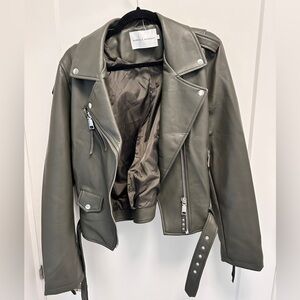 Faux leather jacket